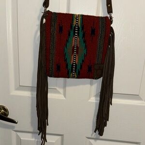 Saddle blanket Purse Bohemian Fringe crossbody Bag